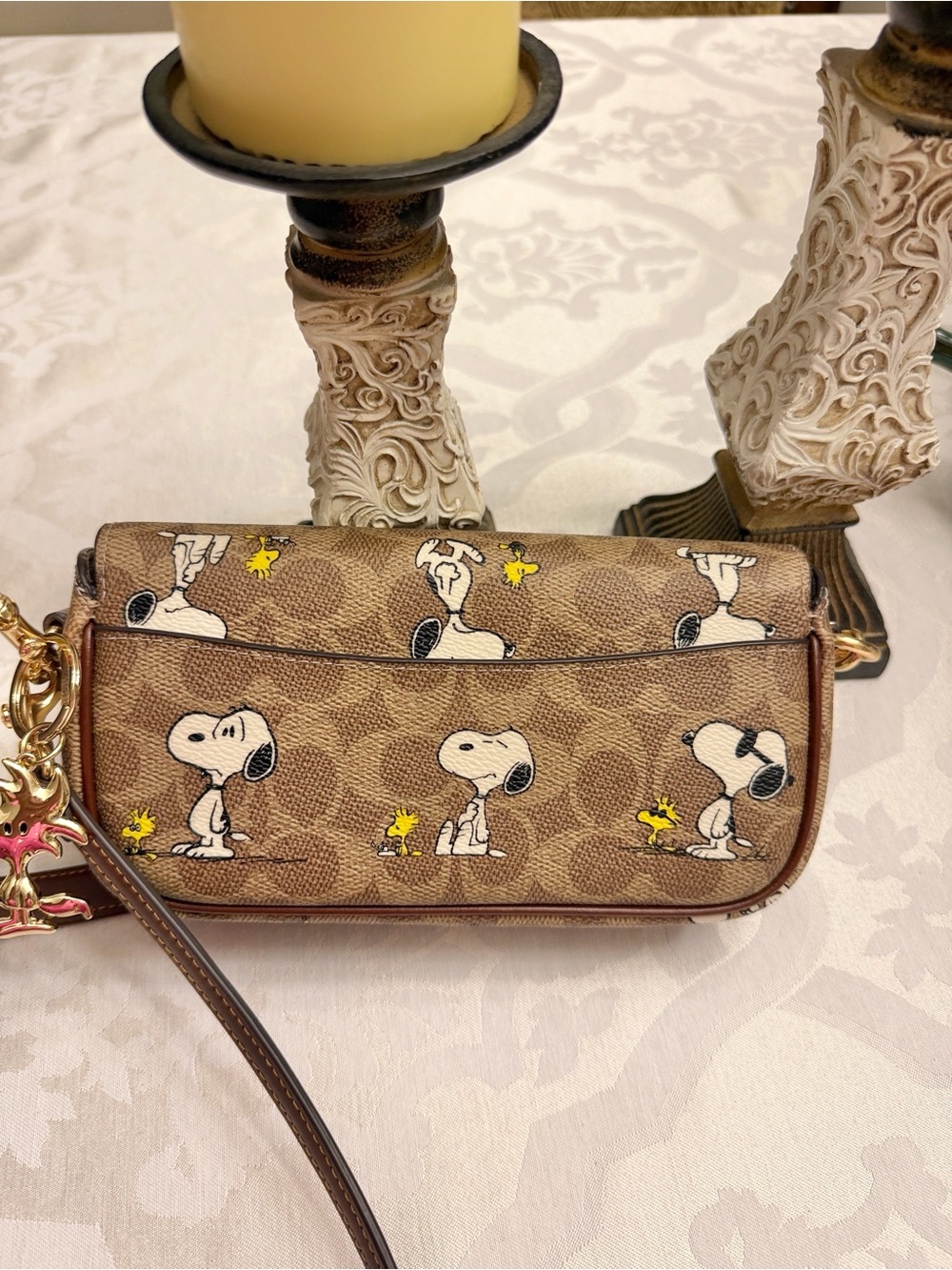 NWOT Coach X Peanuts Shoulder bag & Crossbody: Snoopy & Woodstock - Picture 2 of 11